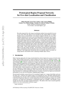 Prototypical Region Proposal Networks for Few-Shot Localization and
  Classification