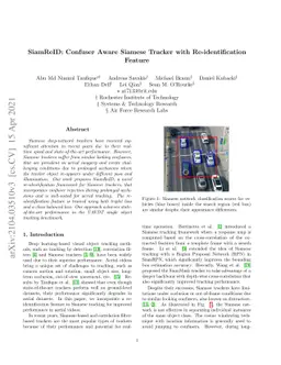 SiamReID: Confuser Aware Siamese Tracker with Re-identification Feature