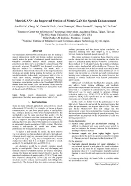 MetricGAN+: An Improved Version of MetricGAN for Speech Enhancement