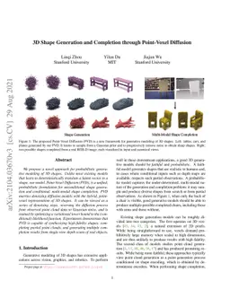 3D Shape Generation and Completion through Point-Voxel Diffusion