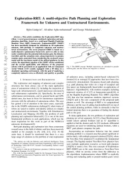 Exploration-RRT: A multi-objective Path Planning and Exploration
  Framework for Unknown and Unstructured Environments