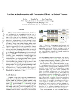 Few-Shot Action Recognition with Compromised Metric via Optimal
  Transport