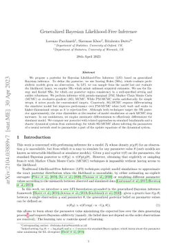 Generalized Bayesian Likelihood-Free Inference