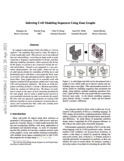 Inferring CAD Modeling Sequences Using Zone Graphs