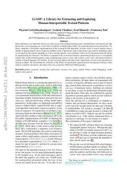 GrASP: A Library for Extracting and Exploring Human-Interpretable
  Textual Patterns