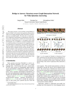 Bridge to Answer: Structure-aware Graph Interaction Network for Video
  Question Answering