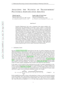 Analyzing the Nuances of Transformers' Polynomial Simplification
  Abilities