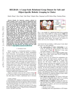 REGRAD: A Large-Scale Relational Grasp Dataset for Safe and
  Object-Specific Robotic Grasping in Clutter