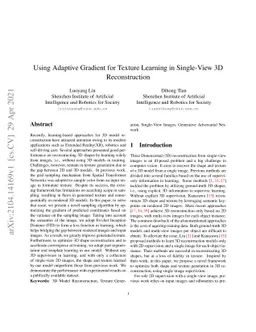 Using Adaptive Gradient for Texture Learning in Single-View 3D
  Reconstruction
