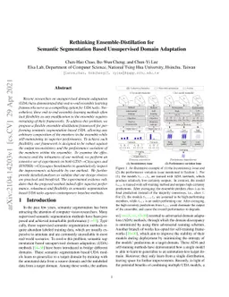 Rethinking Ensemble-Distillation for Semantic Segmentation Based
  Unsupervised Domain Adaptation