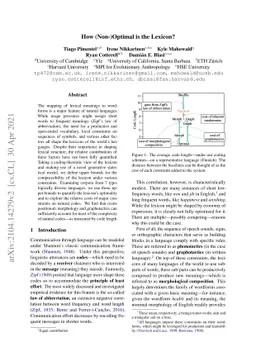 How (Non-)Optimal is the Lexicon?