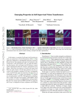 Emerging Properties in Self-Supervised Vision Transformers