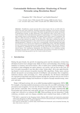 Customizable Reference Runtime Monitoring of Neural Networks using
  Resolution Boxes