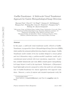 GasHis-Transformer: A Multi-scale Visual Transformer Approach for
  Gastric Histopathological Image Detection