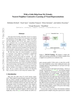 With a Little Help from My Friends: Nearest-Neighbor Contrastive
  Learning of Visual Representations
