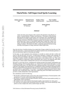 MarioNette: Self-Supervised Sprite Learning