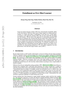 Entailment as Few-Shot Learner