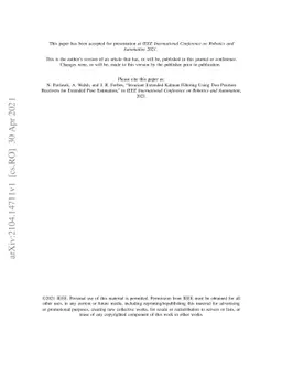 Invariant Extended Kalman Filtering Using Two Position Receivers for
  Extended Pose Estimation