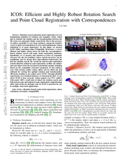 ICOS: Efficient and Highly Robust Rotation Search and Point Cloud
  Registration with Correspondences