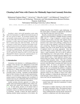 Cleaning Label Noise with Clusters for Minimally Supervised Anomaly
  Detection