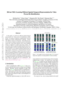BiCnet-TKS: Learning Efficient Spatial-Temporal Representation for Video
  Person Re-Identification