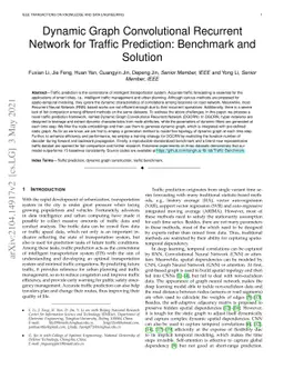 Dynamic Graph Convolutional Recurrent Network for Traffic Prediction:
  Benchmark and Solution