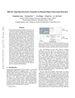 RR-Net: Injecting Interactive Semantics in Human-Object Interaction
  Detection