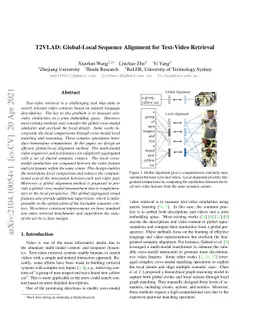 T2VLAD: Global-Local Sequence Alignment for Text-Video Retrieval