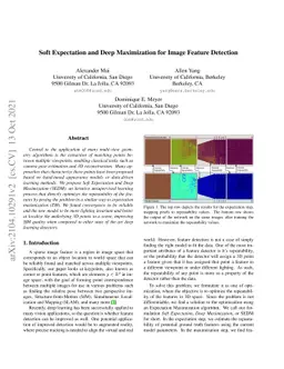 Soft Expectation and Deep Maximization for Image Feature Detection