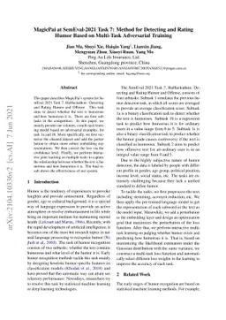 MagicPai at SemEval-2021 Task 7: Method for Detecting and Rating Humor
  Based on Multi-Task Adversarial Training