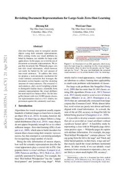 Revisiting Document Representations for Large-Scale Zero-Shot Learning