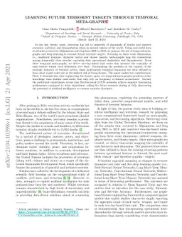 Learning future terrorist targets through temporal meta-graphs