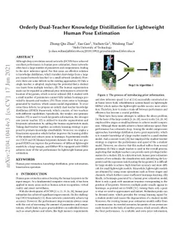Orderly Dual-Teacher Knowledge Distillation for Lightweight Human Pose
  Estimation