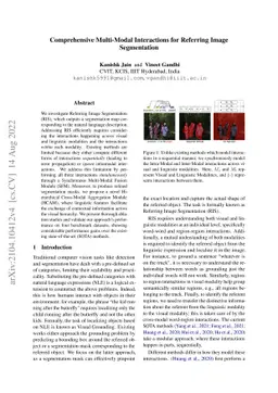 Comprehensive Multi-Modal Interactions for Referring Image Segmentation