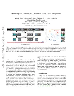 Skimming and Scanning for Untrimmed Video Action Recognition