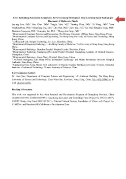 Rethinking Annotation Granularity for Overcoming Shortcuts in Deep
  Learning-based Radiograph Diagnosis: A Multicenter Study