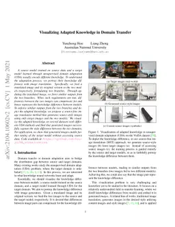 Visualizing Adapted Knowledge in Domain Transfer