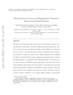 Deep Gaussian Processes for Biogeophysical Parameter Retrieval and Model
  Inversion