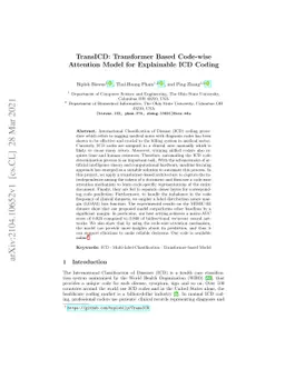 TransICD: Transformer Based Code-wise Attention Model for Explainable
  ICD Coding