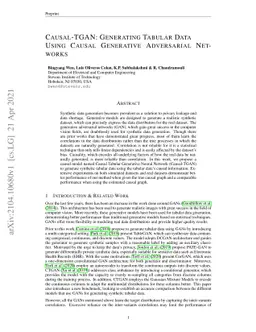 Causal-TGAN: Generating Tabular Data Using Causal Generative Adversarial
  Networks