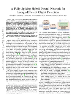 A Fully Spiking Hybrid Neural Network for Energy-Efficient Object
  Detection