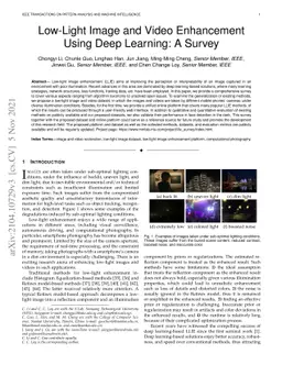 Low-Light Image and Video Enhancement Using Deep Learning: A Survey