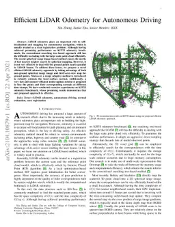 Efficient LiDAR Odometry for Autonomous Driving