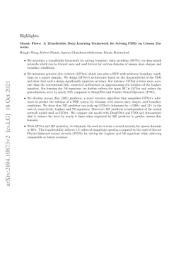 Mosaic Flows: A Transferable Deep Learning Framework for Solving PDEs on
  Unseen Domains