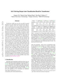 SoT: Delving Deeper into Classification Head for Transformer
