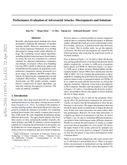 Performance Evaluation of Adversarial Attacks: Discrepancies and
  Solutions