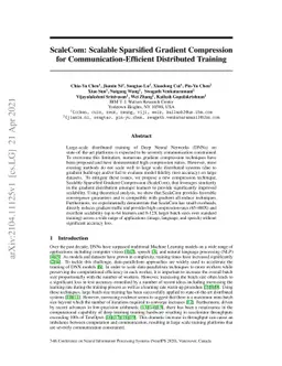 ScaleCom: Scalable Sparsified Gradient Compression for
  Communication-Efficient Distributed Training