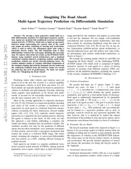Imagining The Road Ahead: Multi-Agent Trajectory Prediction via
  Differentiable Simulation