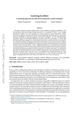 Learning to reflect: A unifying approach for data-driven stochastic
  control strategies