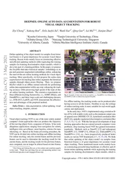 DeepMix: Online Auto Data Augmentation for Robust Visual Object Tracking